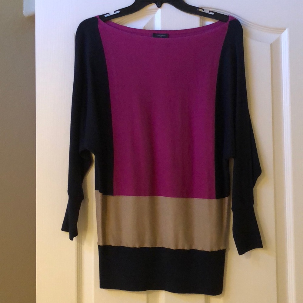 Ann Taylor color block sweater